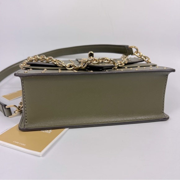 Michael Kors Olive Green Convertible Crossbody Shoulder Chain Bag NWT - Picture 11 of 14